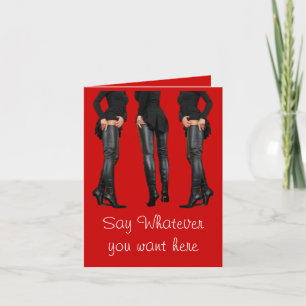 Thigh High Boot Models Card