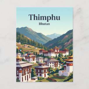 Thimphu, Bhutan Postcard