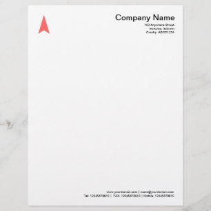 Thin Arrow - Tropical Pink Letterhead