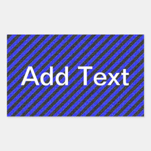 Thin Black and Blue Diagonal Stripes Sticker