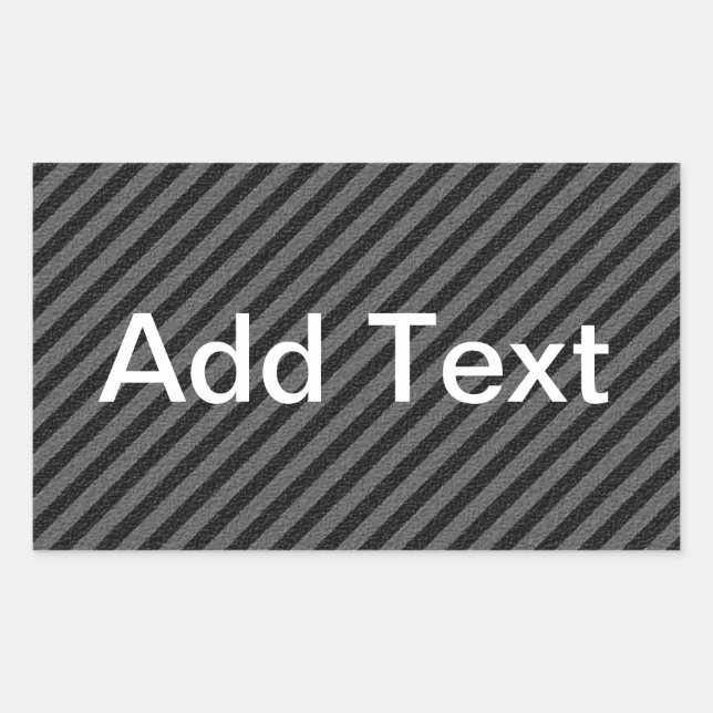 Thin Black and Grey Diagonal Stripes Sticker (Front)
