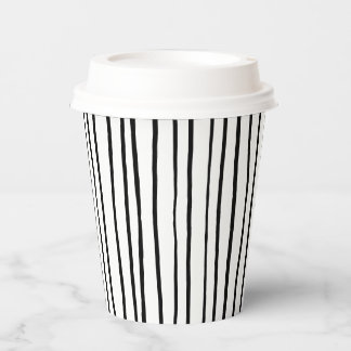 Thin Black Stripe Paper Cup