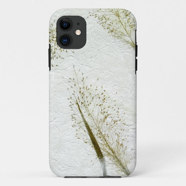 Thin blades of grass Japanese rice paper Case-Mate iPhone Case (Back)