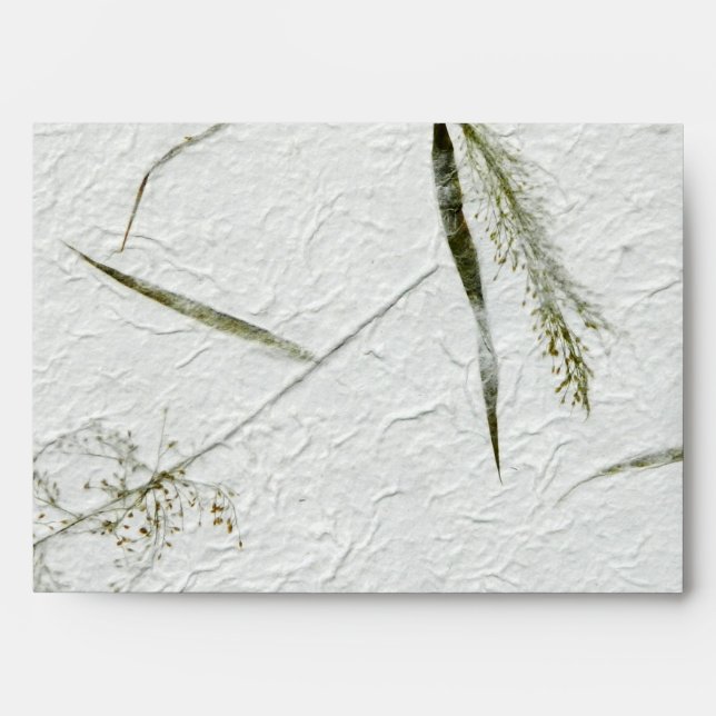 Thin blades of grass Japanese rice paper Envelope (Front)