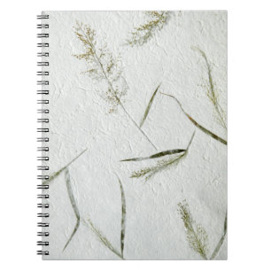 Thin blades of grass Japanese rice paper Notebook