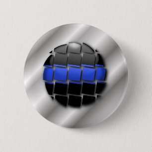 Thin Blue Line 2 Inch Round Button