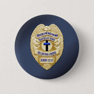 Thin Blue Line 2 Inch Round Button