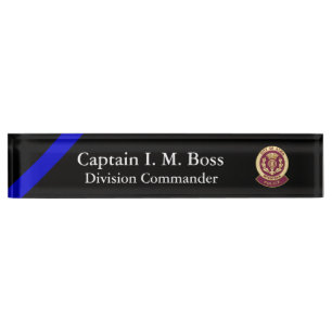 Thin Blue Line - Agency Patch Nameplate