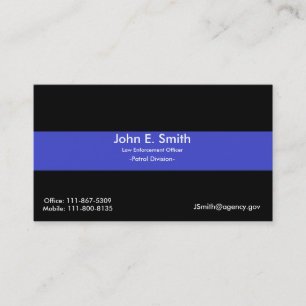 Thin Blue Line/American Flag Business Card