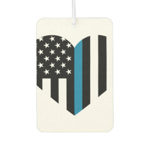 Thin Blue Line American Flag Car Air Freshener