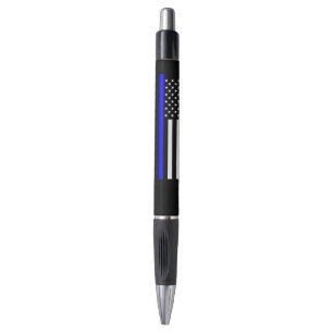 Thin Blue Line American Flag graphic on a Pen