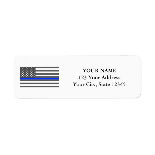 Thin Blue Line American flag law enforcement (Front)