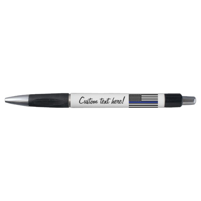 Thin Blue Line American Flag Pen (Front)