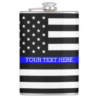 Thin Blue Line - American Flag Personalized Custom