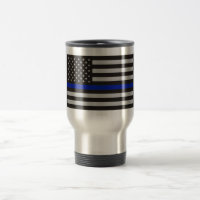 THIN BLUE LINE AMERICAN FLAG