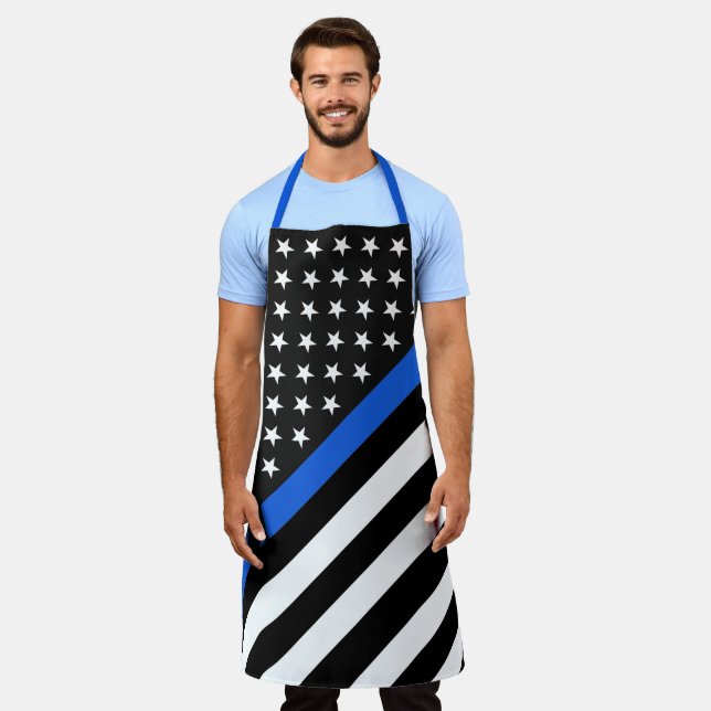 Thin Blue Line Apron (Worn)