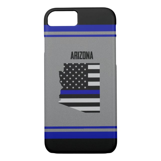 Thin Blue Line Arizona Case-Mate iPhone Case (Back)