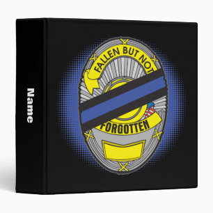 Thin Blue Line Badge Binder