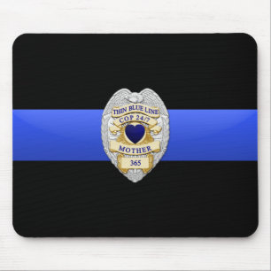 Thin Blue Line - Badge Mouse Pad