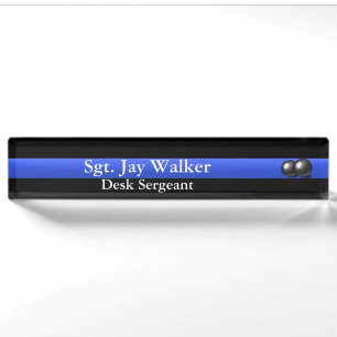 Thin Blue Line - Balls of Steel Nameplate