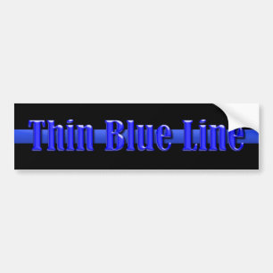 Thin Blue Line Bumper Sticker