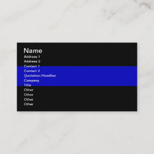 Thin Blue Line Business Card