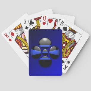 Thin Blue Line Buttons Playing Cards
