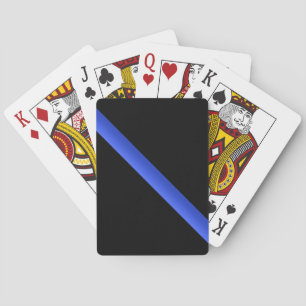 Thin Blue Line Buttons Playing Cards