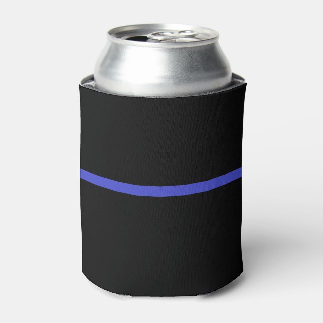 Thin blue line can cooler (Can Front)