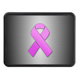 Thin Blue Line Cancer Ribbon Hitch Cover