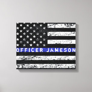 Thin Blue Line Canvas Print