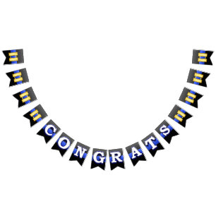 Thin Blue Line Captain Promotion Bunting Flags