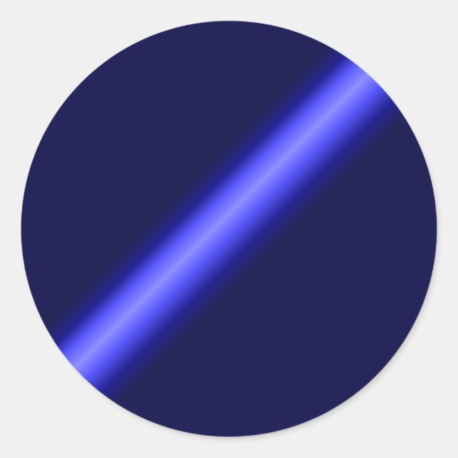Thin Blue Line Classic Round Sticker (Front)