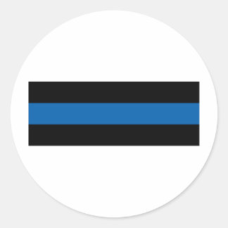 Thin Blue Line Classic Round Sticker