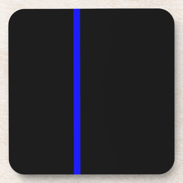 Thin blue line coasters (Front)
