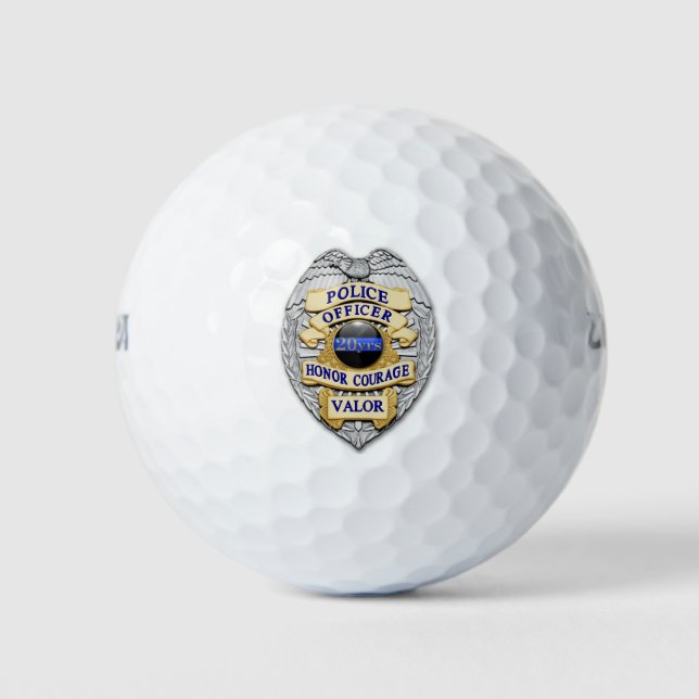 Thin Blue Line Custom Golf Balls (Front)
