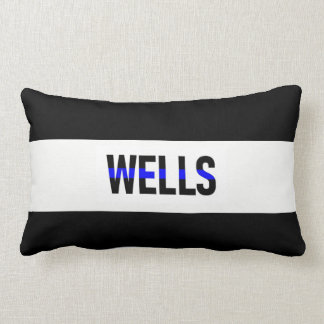 Thin Blue Line Customized Pillow! Law Enforcement Lumbar Pillow