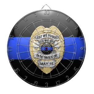 Thin Blue Line Dartboard