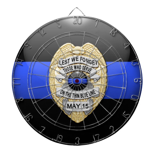 Thin Blue Line Dartboard (Front)