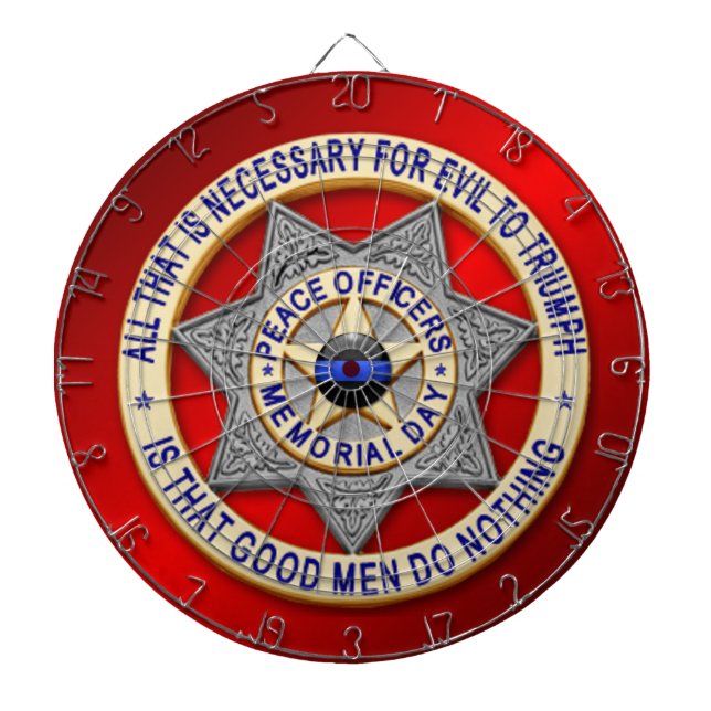 Thin Blue Line Dartboard (Front)