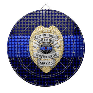 Thin Blue Line Dartboard