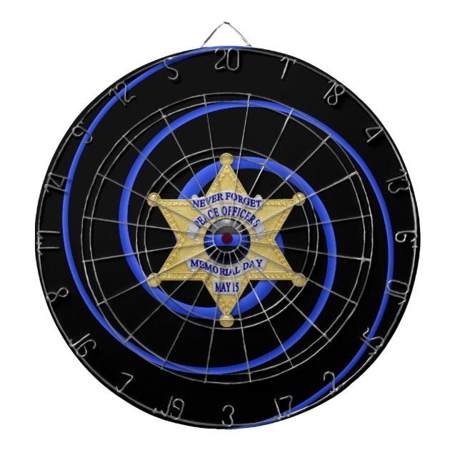 Thin Blue Line Dartboard (Front)