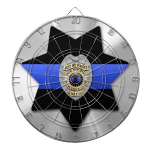 Thin Blue Line Dartboard