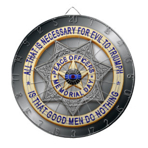 Thin Blue Line Dartboard
