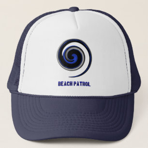 Thin Blue Line Div Symbol - Beach Patrol Trucker Hat