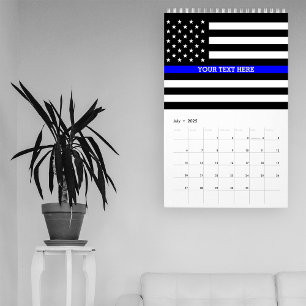 Thin Blue Line (DOUBLE SIDED, And All Pages) Calendar