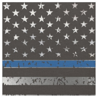 Thin Blue Line Fabric