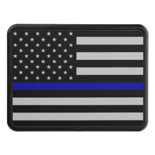 Thin Blue Line Flag Hitch Cover