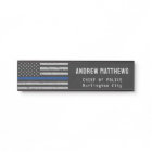 Thin Blue Line Flag Law Enforcement Police Name Do