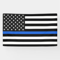 Thin Blue Line Flag of the USA